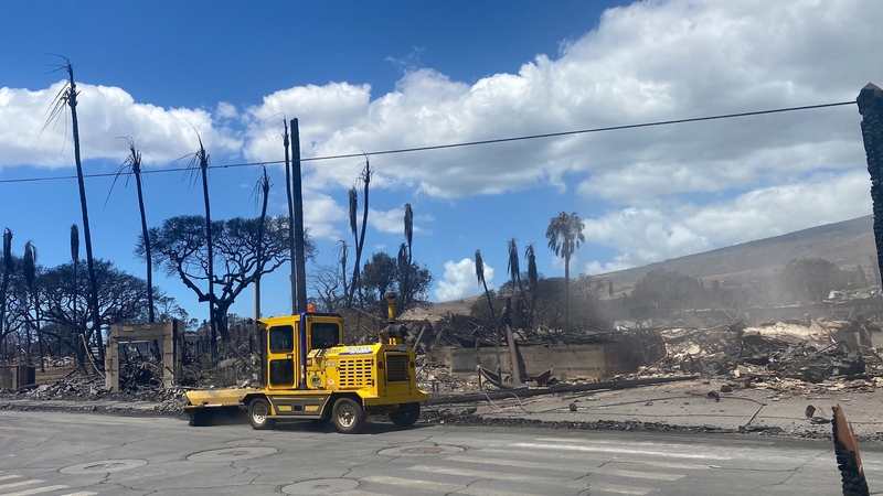 The fires ripped through Maui island and levelled buildings