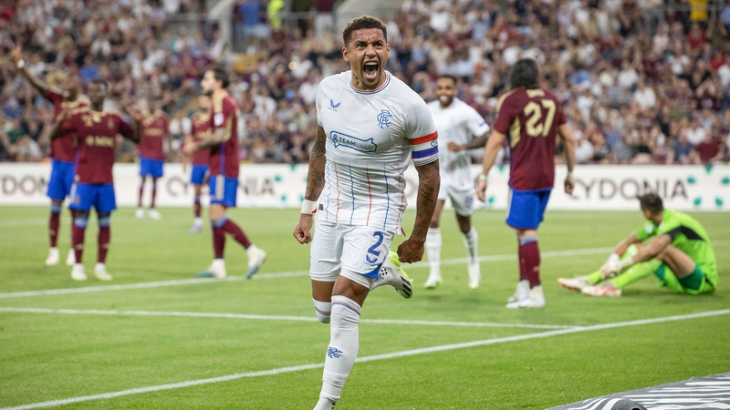 James Tavernier celebrates a vital goal for Rangers