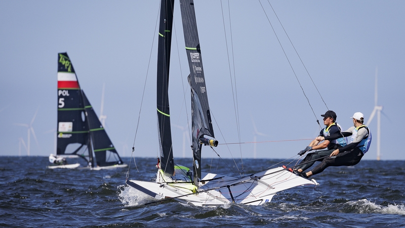Robert Dickson and Sean Waddilove in action in The Hague (David Branigan/Oceansport)