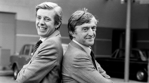 Henry Kelly rubbing shoulders with Michael Parkinson