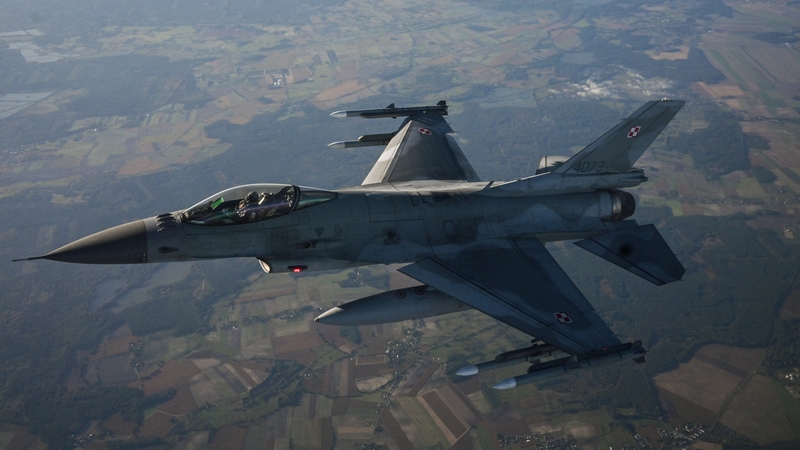 Ukraine has actively sought the US-made F-16 fighter jets to help it counter Russian air superiority (File photo)
