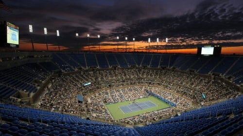 Flushing Meadows at night