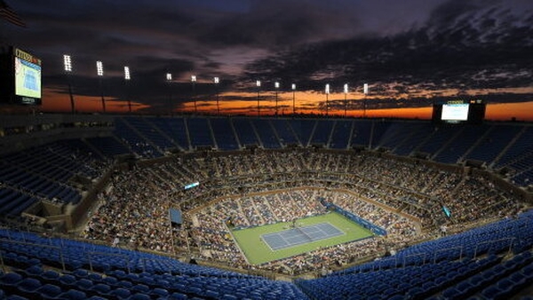 Flushing Meadows at night
