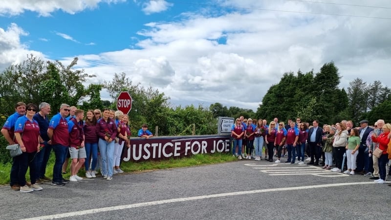 150 people gathered for an annual memorial walk to the spot where Joe's body was found at Gortnasillagh