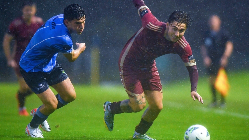 The UCD pitch was only able to take the first half in awful conditions