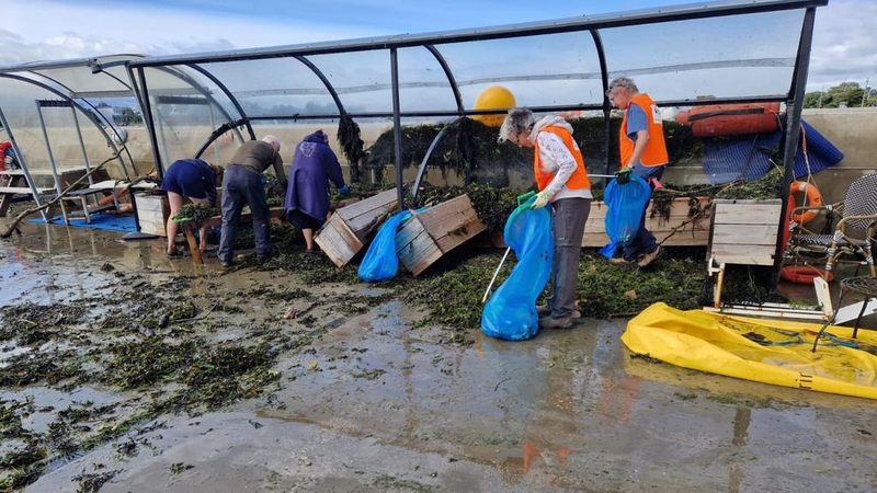 workers and volunteers said the storm was like a 'sea monster' which left the facility in 'carnage, carnage, absolute carnage' (Photo courtesy: Bobby Nolan)