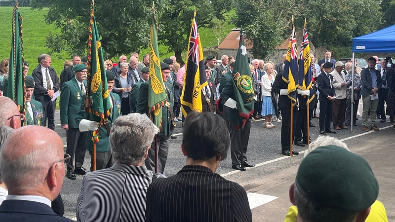 Some of those injured and relatives of some of those killed took part in a service at a memorial close to where the bomb exploded