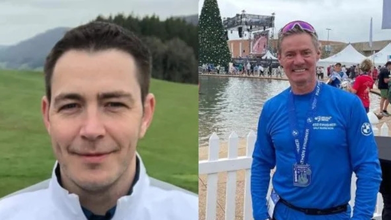 Brendan Wall, left, and Ivan Chittenden died during an Ironman event on Sunday