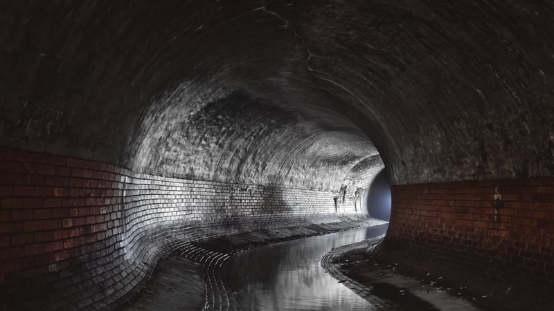 Heavy rain in Moscow on Sunday caused water levels in the underground Neglinka river to rise (stock image)