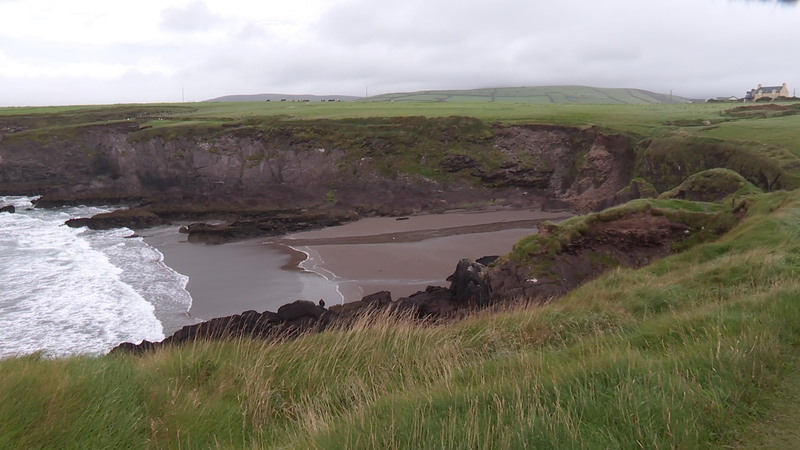 Trá dunta de bharr sciorradh talún