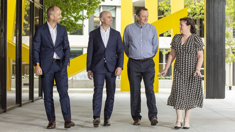 Anthony O'Driscoll, Development Capital; Andrew Bourg, Development Capital; Brian Chamberlain, CTO and Shena Brien, CEO of IP Telecom