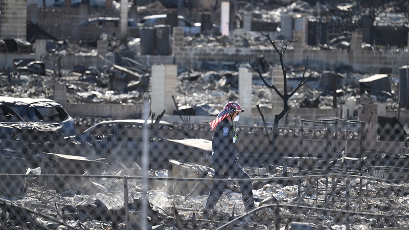 Search and rescue teams have completed the search of single storey residential properties in Lahaina