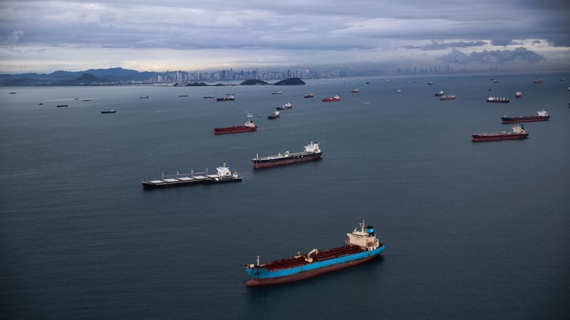 More than 100 ships are waiting to pass through the Panama Canal