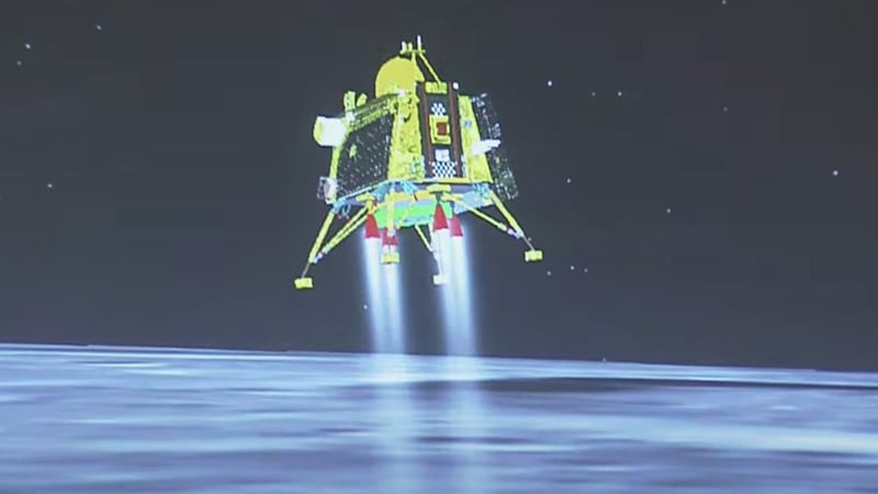 The spacecraft landed on the unexplored south pole of the moon yesterday evening