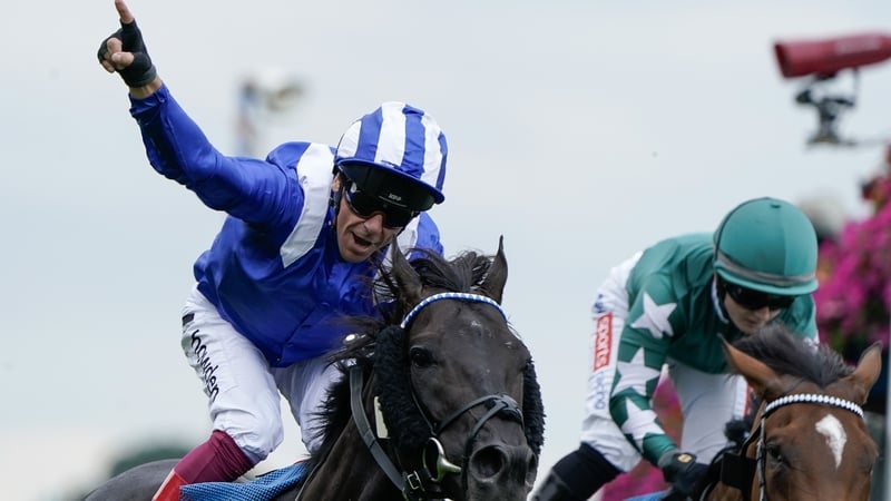 Frankie Dettori and Mostahdaf win The Juddmonte