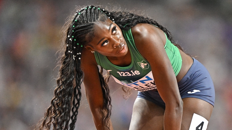 Adeleke reacts to her fourth place finish