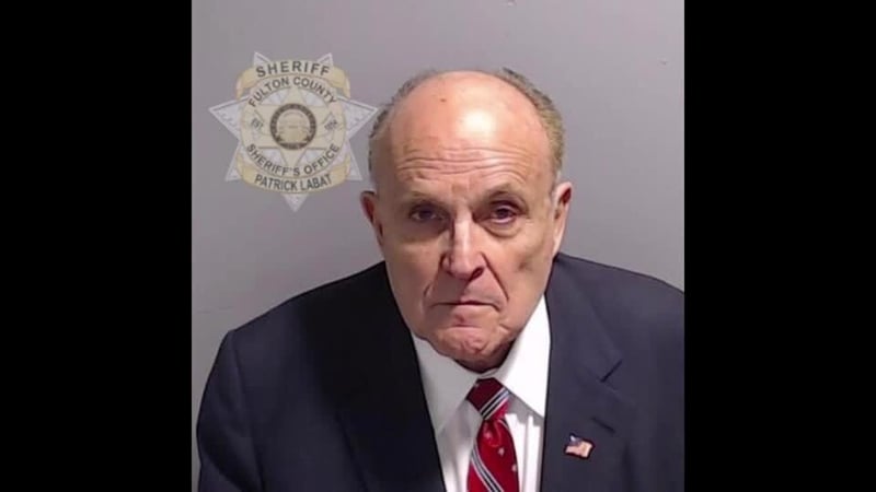 Rudy Giuliani (Pic: Fulton County Sheriff's Office)