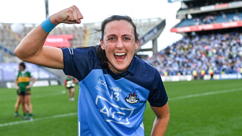 A delighted Tyrrell after the final whistle at Croke Park on 13 August