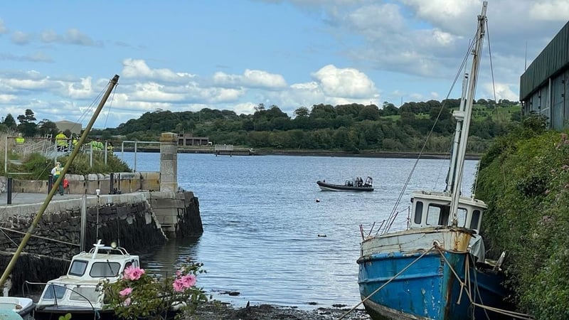 A search operation was launched in Passage West yesterday after Jack O'Sullivan disappeared under the water while swimming with friends