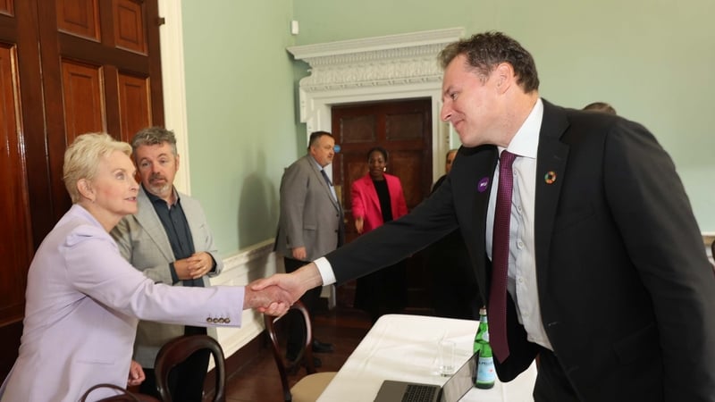 Cindy McCain met Minister for Agriculture Charlie McConalogue today