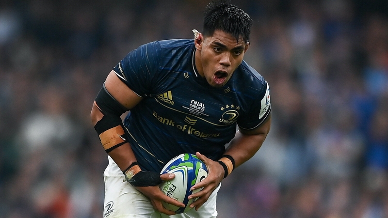 Michael Ala'alatoa in action for Leinster