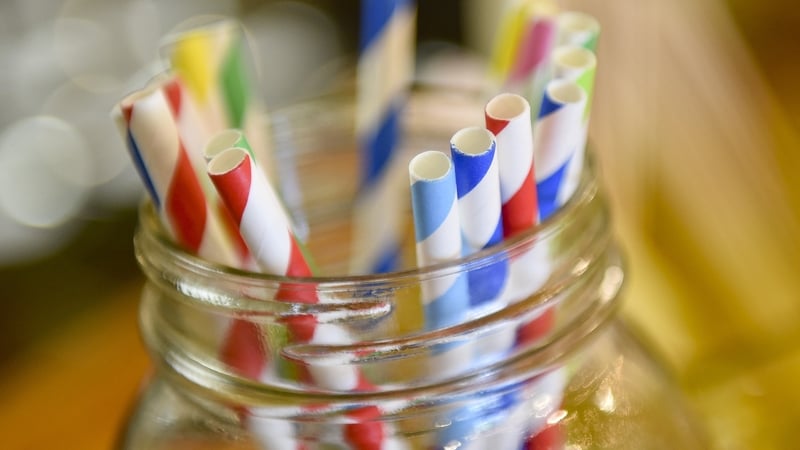 A growing number of countries have banned the sale of single-use plastic products, including drinking straws (file image)