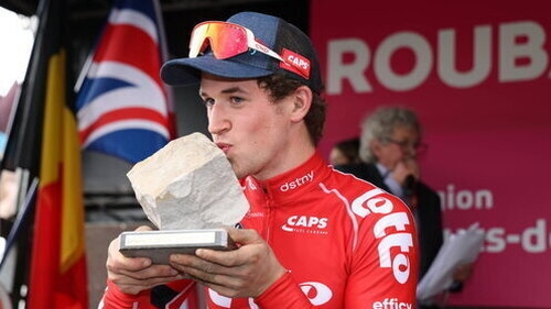 Tijl De Decker crashed into the back of a car on Wednesday