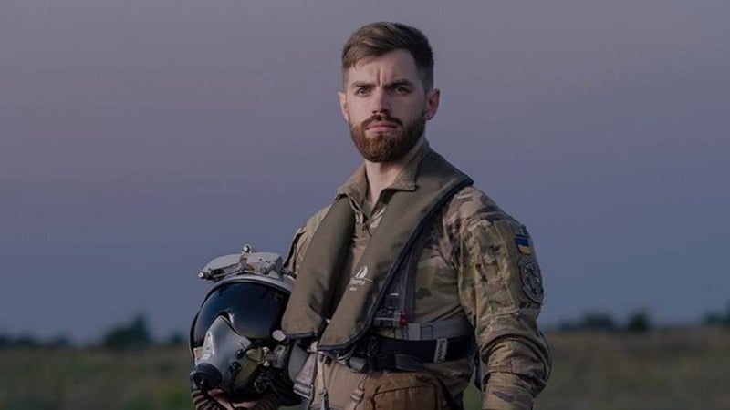 Andrii Pilshchykov, known as 'Juice', was one of the fighters killed in the crash (Pic: Ukrainian Air Force)