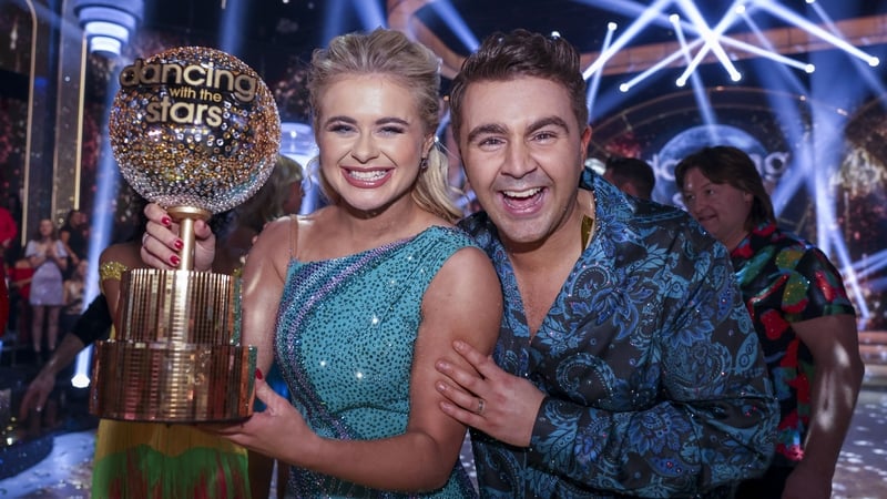 Professional dancer Emily Barker pictured with her dancing partner from this year's series, Carl Mullan