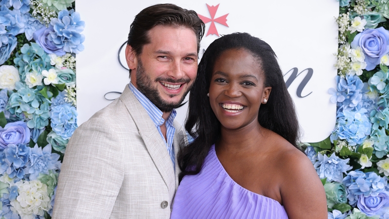 Oti Mabuse with her husband, Marius Iepure - "We enjoyed each other's company, dinners, concerts, parties, just simply removed all the pressure and here we are!"