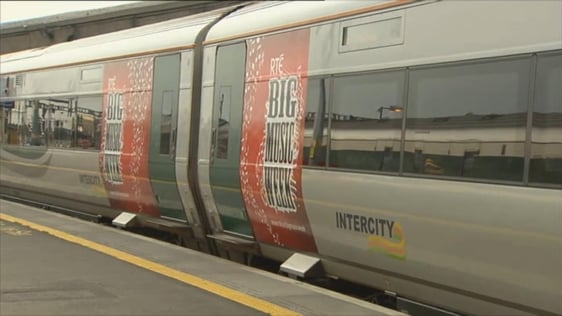 Big Music Week train at Connolly Station, 2013