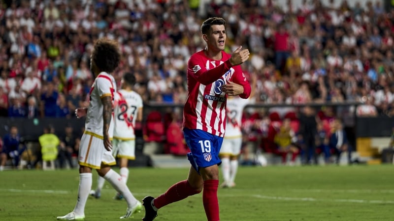 Alvaro Morata netted twice for Atletico