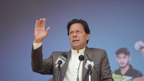 Imran Khan remains jailed on a seven-year sentence for breaking Islamic law for marrying his wife Bushra Bibi too soon after her divorce