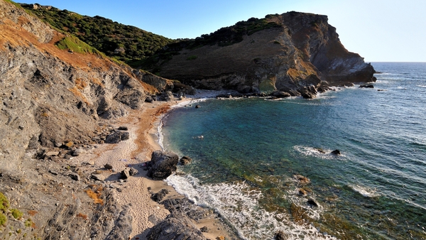 The picturesque Lampianu beach in Sardinia