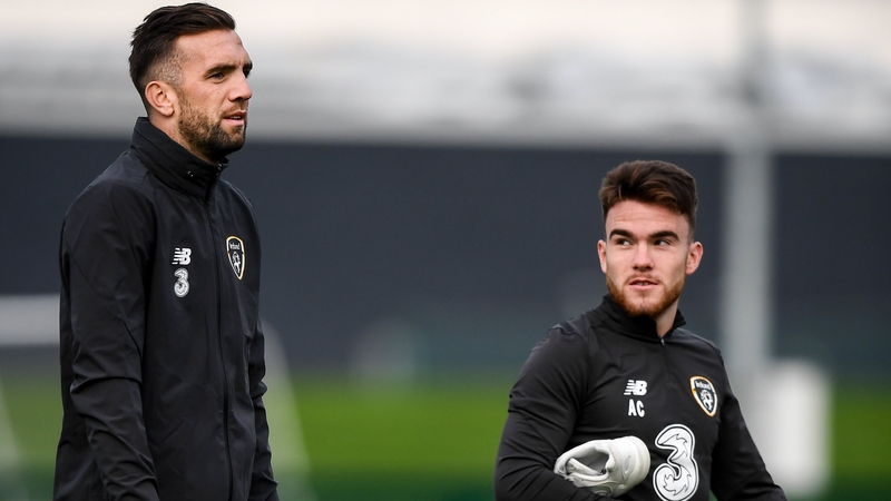 Shane Duffy (L) and Aaron Connolly are back in the Republic of Ireland fold