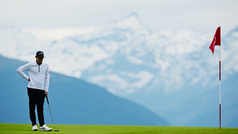 Matt Fitzpatrick pictured on the seventh green at the Omega European Masters