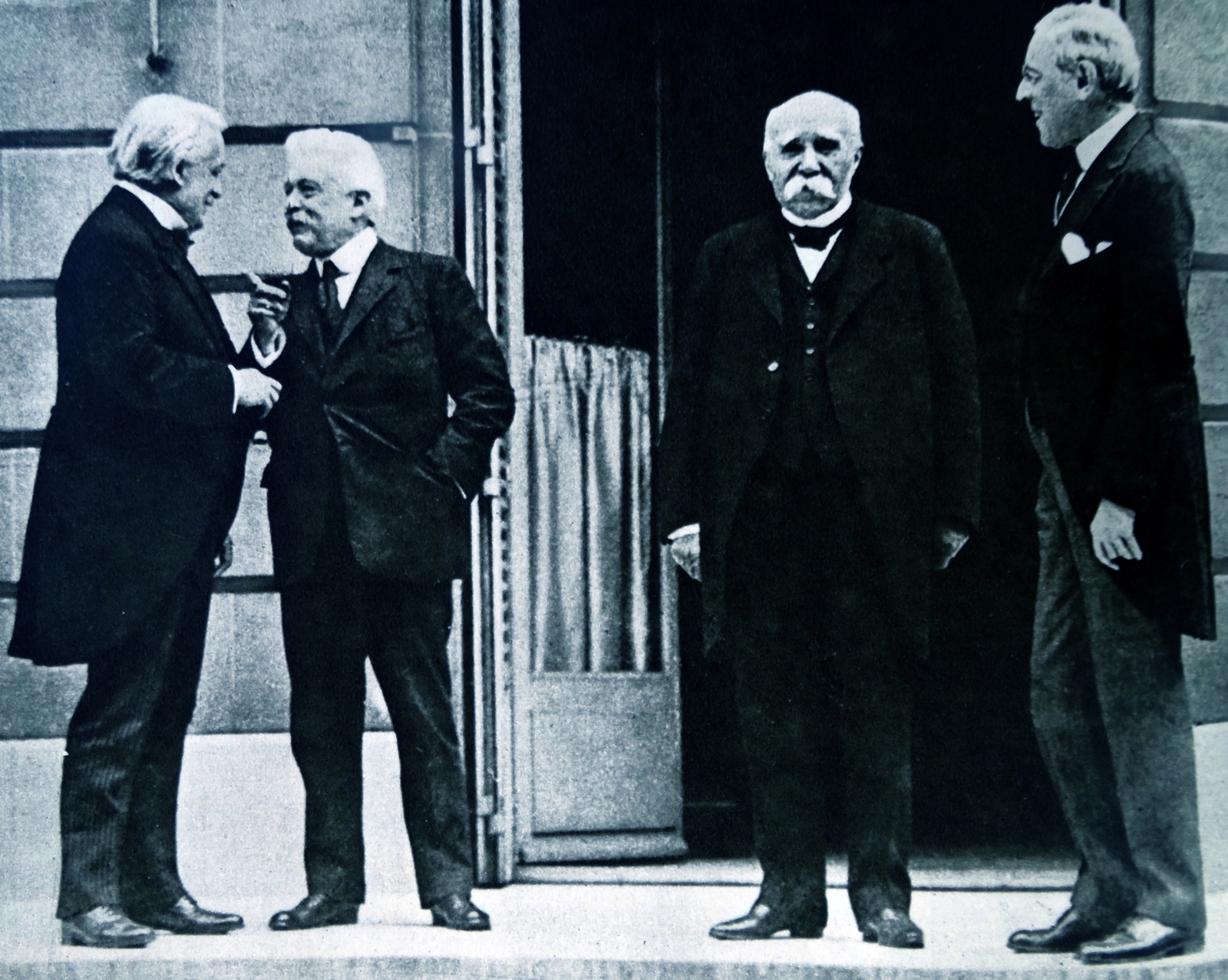 The 'Big Four' winners of the Great War: British Prime Minister David Lloyd-George, Italian Prime Minister Vittorio Orlando, French Prime Minister Georges Clemenceau, and US President Woodrow Wilson (Credit: Getty Images)