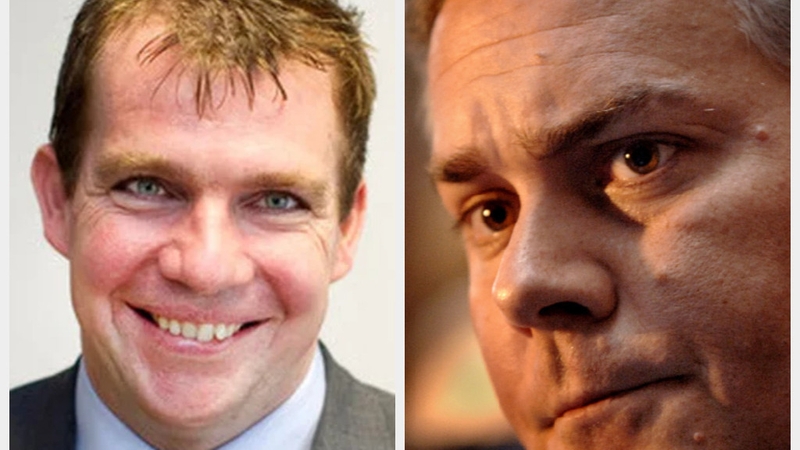 Mediahuis said it was pleased to confirm that it had reached agreement with Karl Brophy (L) and Gavin O'Reilly (R)