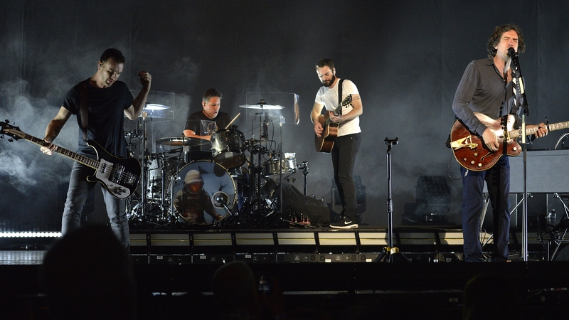 Paul Wilson, Jonny Quinn, Jonny McDaid and Gary Lightbody of Snow Patrol