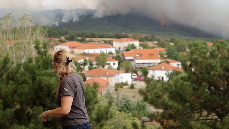 Fires are continuing to rage in Evros, where ethnic tensions are escalating