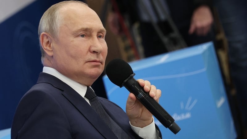 Vladimir Putin taking questions today from schoolchildren, who will learn to operate military drones