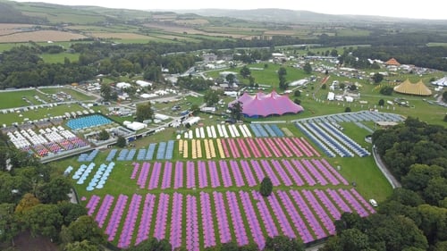 Stradbally Hall estate is thought to have accommodated almost 500 Ukrainian refugees in tents before the first group left today (file pic)