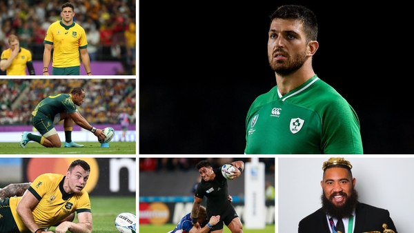 Clockwise from top left: Adam Coleman, Jean Kleyn, Charlie Faumuina, Malakai Fekitoa, Adam Coleman and Christian Leali'ifano have played at the World Cup for other countries