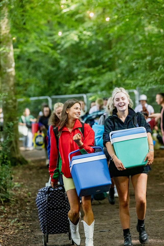 Tens of thousands of campers streamed in throughout Friday morning and afternoon, hoping to nab a good camping spot Photo: Electric Picnic