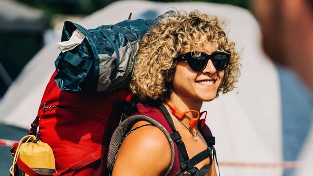 A festival-goer on site in Stradbally Photo: Electric Picnic