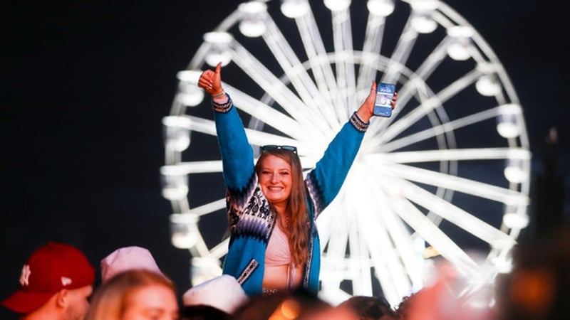 Electric Picnic festival goers enjoy a performance by Niall Horan