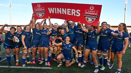 Leinster celebrate their triumph