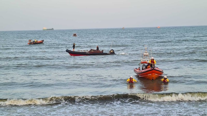 It appears that the eight-year-old child was swept out to sea