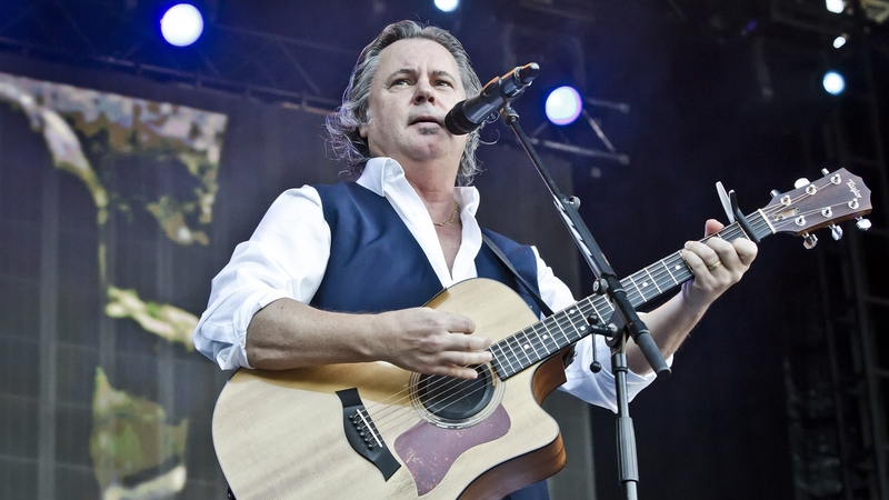 Bruce Guthro, pictured on stage with Runrig in Berlin in June 2018