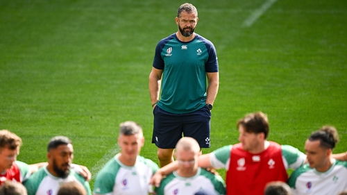 Andy Farrell at the captain's run on Friday